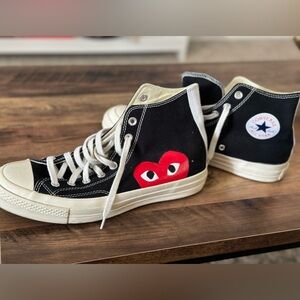 100% Authentic Like New Size 10 
Converse Chuck Taylor Comme des Garcons Play